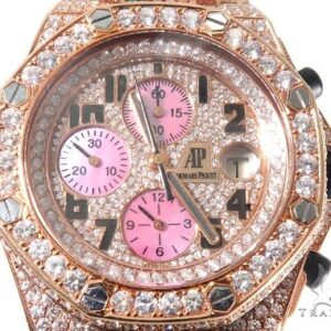 18Kt Rose Gold Full Diamond Audemars Piguet Royal Oak O...