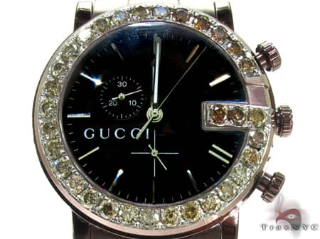 Brown Gucci 101G Chrono Watch YA101341 19207