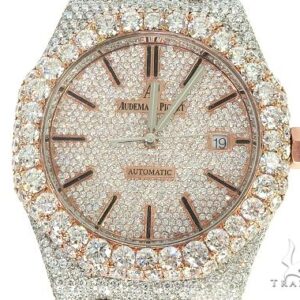 AUDEMARS PIGUET MENS DIAMOND WATCH FULLY ICED OUT ROYAL...