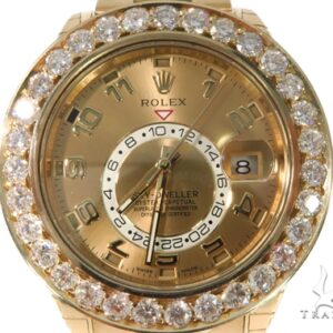 Channel Diamond Rolex Oyster Perpetual Sky-Dweller Watc...