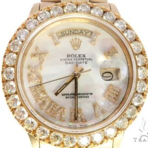 Diamond Bezel 18K Yellow Gold Rolex Presidential Watch ...