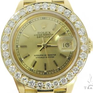 Diamond Rolex Datejust Lady Yellow Gold Watch 56565
