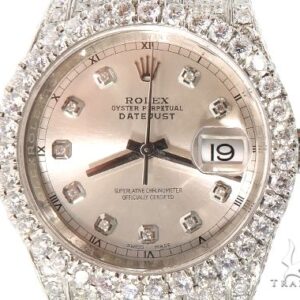Custom Fully Iced Out Datejust Rolex Watch 64126