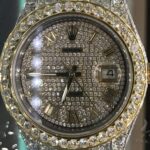 Fully Iced 41mm Two Tone Stainless Steel and 18K Yellow...
