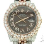 Mens Diamond DateJust 36mm Rolex Watch 65741