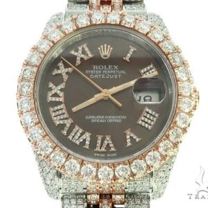 Mens Diamond DateJust 36mm Rolex Watch 65741