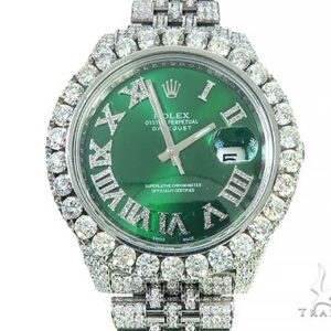 Mens Diamond DateJust 40mm Rolex Watch 65808
