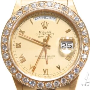 Pave Diamond Rolex Day Date Watch 41412