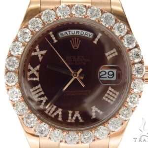 Pave Diamond Rolex Day Date II Watch 42349