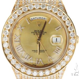 Pave Diamond Rolex Day Date Watch 42350