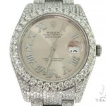 DateJust Oyster Perpetual Diamond Rolex Watch 41mm Stai...