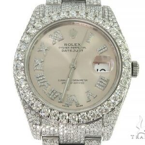 DateJust Oyster Perpetual Diamond Rolex Watch 41mm Stai...