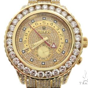 ROLEX 18k GOLD YACHTMASTER II 2 WATCH MODEL # 116688 FU...