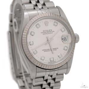Rolex Datejust 31mm 78274 Silver Diamond Dial Jubilee B...