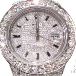 Rolex Datejust II Steel Fully Diamond Watch 36727