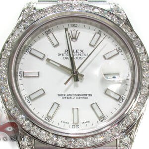 Rolex Datejust II White Gold and Steel 116334 28376