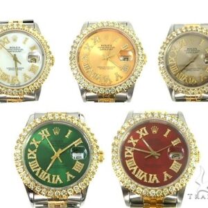 Rolex Two-Tone DateJust 36mm Diamond Bezel Watch 66438