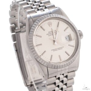 Rolex Datejust 36mm 16014 Silver Stick Dial Jubilee Bra...