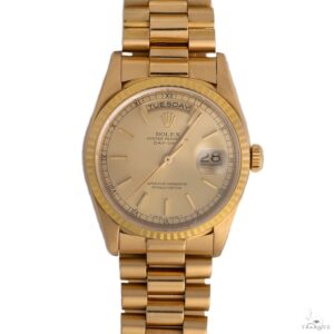 Rolex Day-Date 36mm 18238 Champagne Stick Dial Presiden...